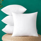 MIULEE Pack of 4 22x22 Inch Outdoor Pillow Inserts Waterproof Decorative Throw Pillow Insert, Square Lumbar Garden Pillow Form for Patio Sofa Couch - Miulee